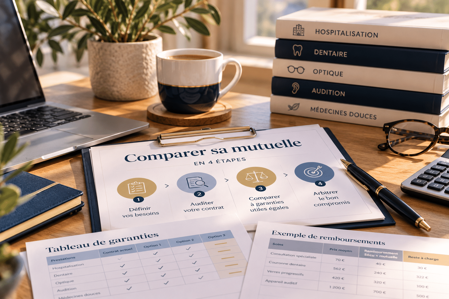 Comment comparer une mutuelle sans se tromper : besoins, audit du contrat actuel, garanties utiles et compromis. La méthode en 4 étapes d’une courtière du Var.